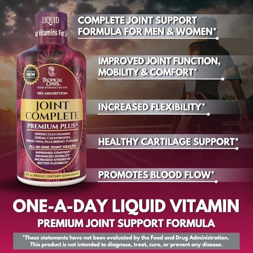 Joint Complete Premium Plus - Liquid Joint Supplement w/Glucosamine, Chondroitin, MSM Plus 800mg Turmeric – 98% Max Absorption – 32oz, 32 serv - Image 4