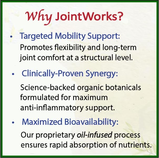 Bodymune Advanced JointWorks Joint Relief | Joint & Muscle Support Supplement* | Promotes Mobility & Health* | 30-Day Supply | USDA Organic, Vegan, Non-GMO, USA Made - Image 2