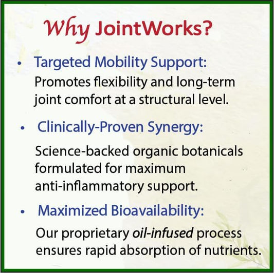 Bodymune JointWorks – Organic Joint & Muscle Support Supplement – Promotes Mobility, Flexibility & Comfort – 60 Capsules (2-Month Supply) – USDA Organic, Vegan, Gluten-Free, Non-GMO - Image 2