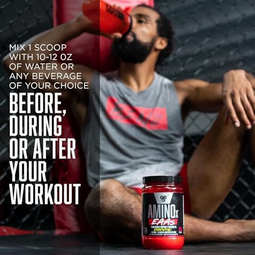 BSN Amino X EAAs, Muscle Recovery & Endurance, 10g Essential Amino Acids, 5g BCAAs, Zero Sugar, Caffeine Free, Strawberry Dragonfruit, 13.2oz, 25 Servings - Image 5