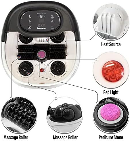 Luxury All in One Foot Spa & Pump - Motorized and Heated Massager - Enjoy The Same Foot Spa at Home Heat, Bubble Jets, Pedicure Stone, Motorized Massage Roller to Relieve Feet Stress - Image 3