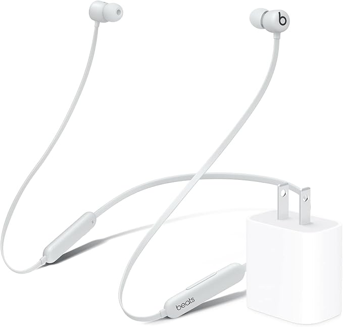 Beats Flex with Apple 20W USB-C Power Adapter - Smoke Gray by Beats