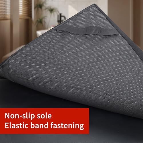 Lash Bed Foam Topper for Massage, 73x29x2 Inch Black Memory Foam Mattress With Removable Cover, Non-Slip Elastic Bands (Bed Not Included), for Beauty - Image 4