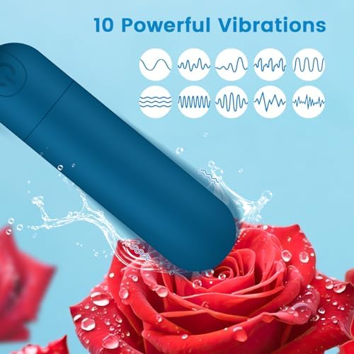 Kverg Mini Massager Waterproof Rechargeable 10 Vibration Blue - Image 3