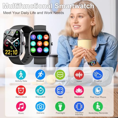 Smart Watch for Women Men(Answer/Make Call), 2026 New 1.91" HD SmartWatch, Fitness Watch with 120+ Sport Modes, IP68 Waterproof, Pedometer, Heart Rate/Sleep Monitor, Activity Tracker for Android iOS - Image 6