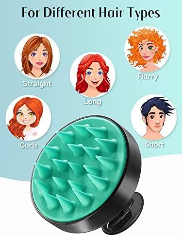 HEETA Scalp Massager Hair Growth Scrubber for Dandruff Removal Hair Care - Image 6