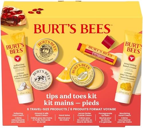 Burt's Bees Tips and Toes Kit Gift Set, 6 Travel Size Products by BurtsBees