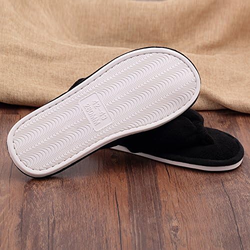 Onmygogo Indoor Slippers for Women Open Toe with Memory Foam, Soft Faux Fur Nonslip House Slippers - Image 3