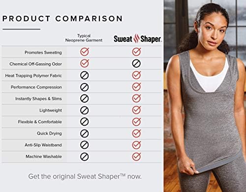 Sweat Shaper Premium Sauna Tank Top For Women, Slimming Sauna Shirt For Women, Sweat Vest for Workouts - Image 6