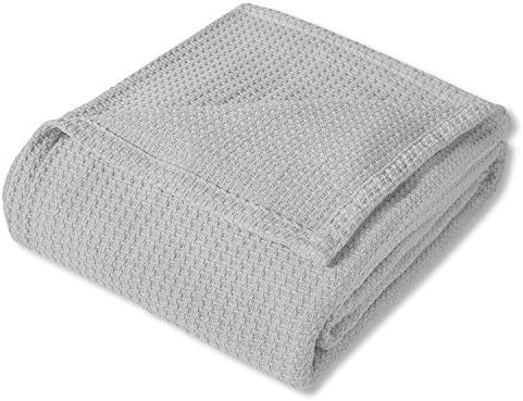 Sweet Home Collection 100% Fine Cotton Blanket Luxurious Weave Stylish Design Soft and Comfortable All Season Warmth, King, Silver (Pack of 6) - Image 2