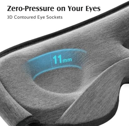 YFONG Sleep Mask for Side Sleeper Women Men, Soft Breathable Bamboo Viscose - Image 5
