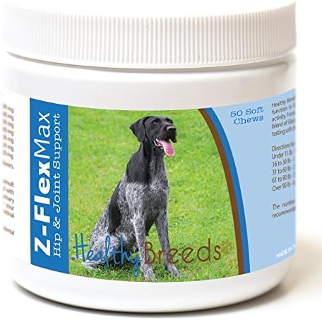 Healthy Breeds German Wirehaired Pointer Z-Flex Max Hip and Joint Soft Chews 50 Count by HealthyBreeds
