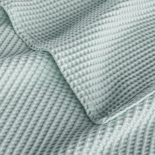 Exclusivo Mezcla 100% Cotton Breathable Waffle Blanket Queen Size, 90"x90" - Image 6