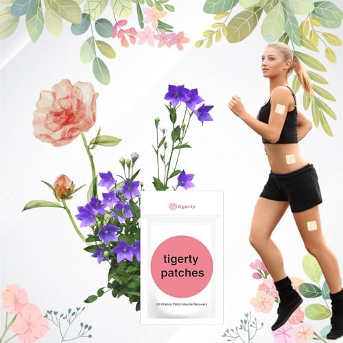 tigerty Vitamin Patch – Muscle Recovery, 60 Pcs (6 Paste x 10 Sheets) Vitamin Muscle Recovery Patch, with Magnesium & B Vitamins & Protein, Post Workout Soreness Relief, Soothe Muscle After Exercise - Image 2