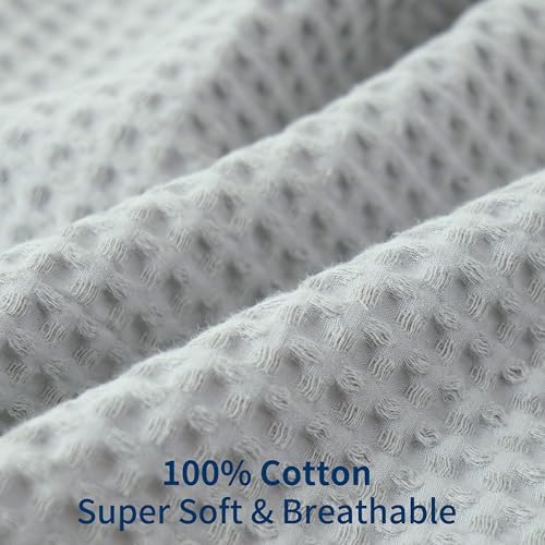 100% Egyptian Cotton 600 TC Waffle Weave Body Pillowcase with Zipper - Image 3