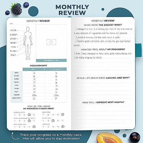 Clever Fox Wellness Planner & Food Journal Small Aquamarine - Image 6