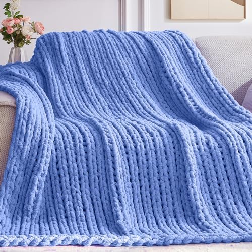 Negwoo Chunky Knit Throw Blanket, Knitted Throw Chenille Yarn, 30"*40" by Unknown