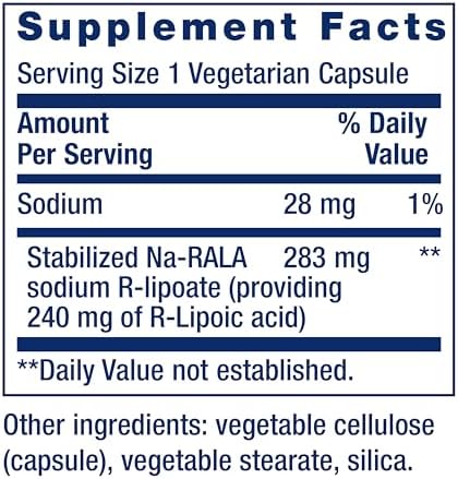 Life Extension Super R-Lipoic Acid, Healthy Aging, oxidative Stress Defense, with 240 mg Active R-Form, Gluten-Free – Non-GMO – Vegetarian – 60 Capsules (Pack of 2) - Image 3