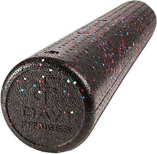 Day 1 Fitness High Density Muscle Foam Rollers - Sports Massage Rollers for Stretching, Physical Therapy, Deep Tissue, Myofascial Release - Ideal for Exercise and Pain Relief – USA Speckled, 36” by Day+1+Fitness