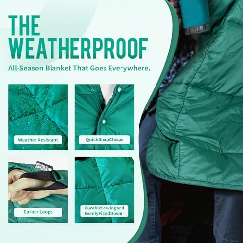 COVACURE Camping Blanket, Packable Down Alternative Outdoor Blanket 57X78'' - Image 4