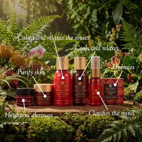SPA CEYLON Cardamomrose Home Spe set - Spa Gifts - Pampering - Ayurvedic - All Natural - Image 3
