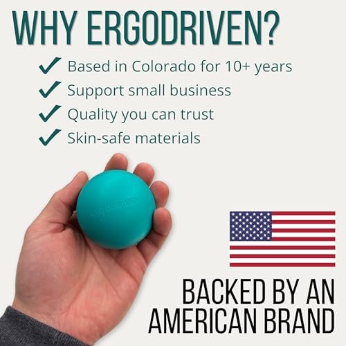 Massage Ball for Myofascial Release, Pure Silicone, Designed for Massage (NOT Lacrosse), Completely Free of BPA/Latex/Rubber/PFAS, for Trigger Point Therapy, Ideal Firmness and Traction - Image 4