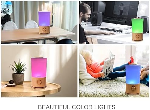 BlueHills Premium 2000 ML XL Large Essential Oil Diffuser Aromatherapy Humidifier for Large Room Home 40 Hour Run Huge Coverage Area 2 Liter Extra Large Capacity Huge Diffuser Wood Grain E005 - Image 5
