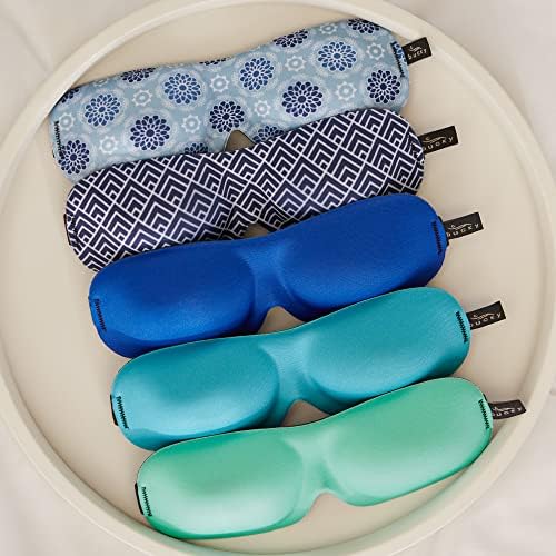 Bucky 40 Blinks No Pressure Eye Mask for Travel & Sleep, Starling Blue, One Size - Image 5