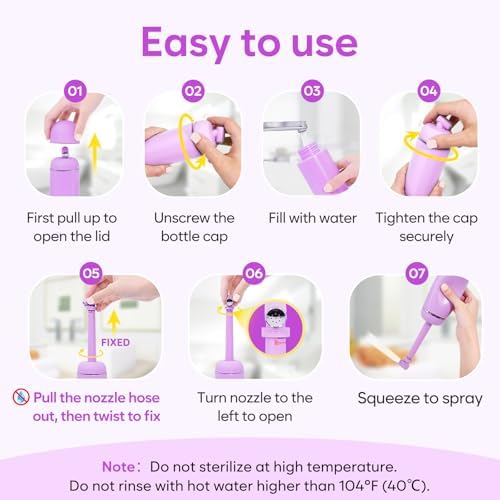 easy@Home Portable Bidet - Peri Bottle for Postpartum Essentials Pink - Image 4