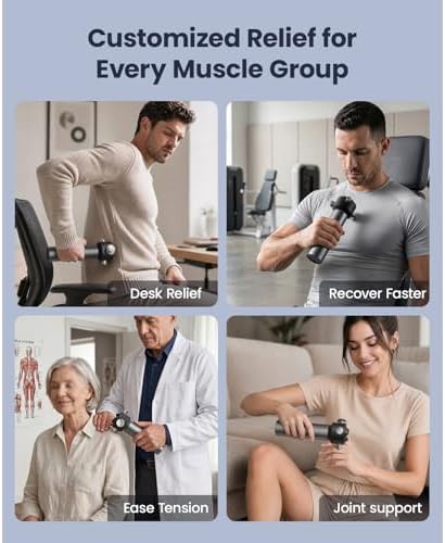 BOB AND BRAD VibeFlow Vibration Massager (Not Percussion), FSA-HSA Eligible Deep Tissue Handheld Therapy Massager Gun for Sensitive Joints, Fascia Release, Trigger Point, Full Body Relief & Recovery - Image 5