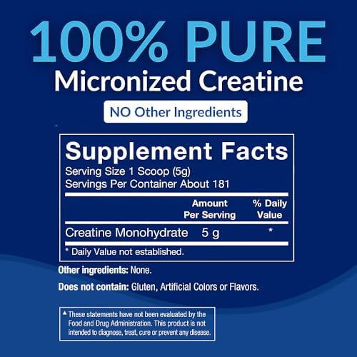 BodyTech Creatine Monohydrate Powder, Unflavored, 31.9 Oz, 181 Servings - Image 3