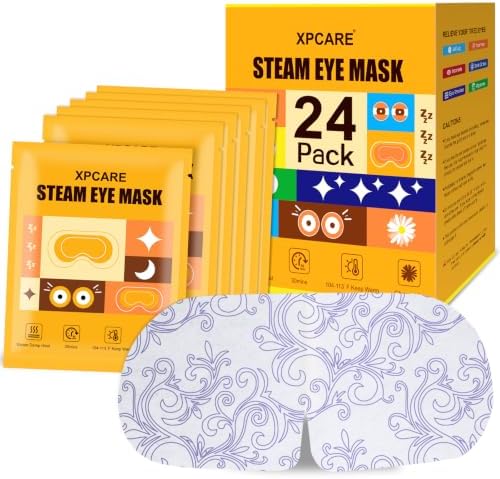 XPCARE 24 Pack Steam Eye Mask Disposable for Dry Eyes Cornea Care-Chamomile by XPCARE