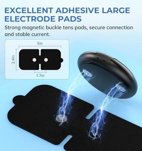 NURSAL Wireless TENS Unit Muscle Stimulator, Dual Host TENS EMS Machine for Pain Relief, 18 Modes 20 Intensity Remote Control Pulse Physical Electrotherapy for Back Shoulder Pain (2 Pads) - Image 5