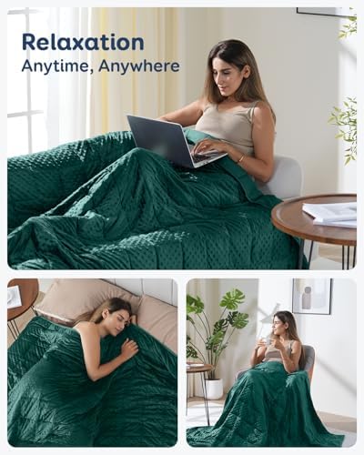 Kivik 15lbs Weighted Blanket for Adults, 48"x72" Twin Size Heavy Blankets - Image 6