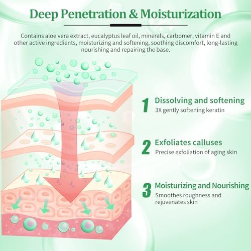 Pedicure Kit Foot Soak Set: Bubble Salt, Sugar Scrub, Massage Mask, Massage Lotion in a Box, 4 Step Foot Spa Kit for Dry Feet,Tired Feet（3 Set Eucalyptus) - Image 4