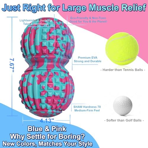 Deep Tissue Massage Ball for Exercise & Recovery - SGS Certification - Targets Back, Shoulder, Legs&Feet - Relieves Muscle Knots, Joint Pain&Tightness, Pressure Point Therapy- Myofascial Release Ball - Image 3