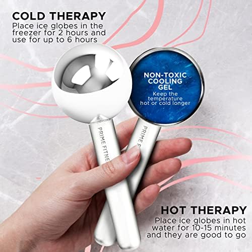Ice Globes for Facials | Unbreakable Steel Cooling Roller | Cryo Sticks for Face | Massager for Face Neck & Eyes | Skin Care for Dark Circles, Puffiness, Wrinkles, Collagen Production (Green) - Image 3