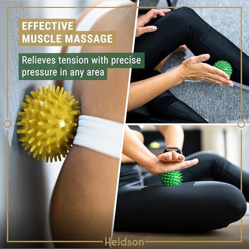 HELDSON Spiky Massage Ball Set 3 Pcs – Foot Massage Balls Soft to Hard - Image 6