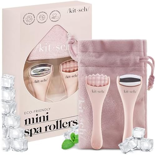 Kitsch Mini Ice Roller for Face Tool Set – Cooling Face Rollers - Blush by Unknown