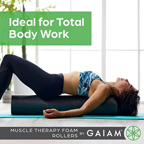 Gaiam Restore Foam Roller, Muscle Recovery, 18" (Grey) - Image 6