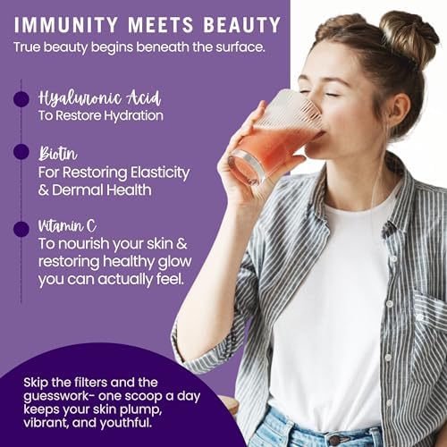 Leverage Mixed Berries Anti–Aging Supplement & Longevity Mix - Daily Wellness Multivitamin Powder with Hyaluronic Acid, L-Glycine & Magnesium for Skin, Energy, Cognitive Function & Joint–30 Servings - Image 6