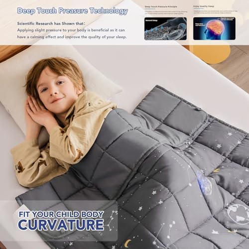 Topcee Weighted Blanket (5 lbs, 36" x 48") Cooling Throw Heavy Blanket for Sleeping Apply to 40-60 lbs, Soft Thick Breathable Blanket with Glass Bead, Easy Care - Image 2