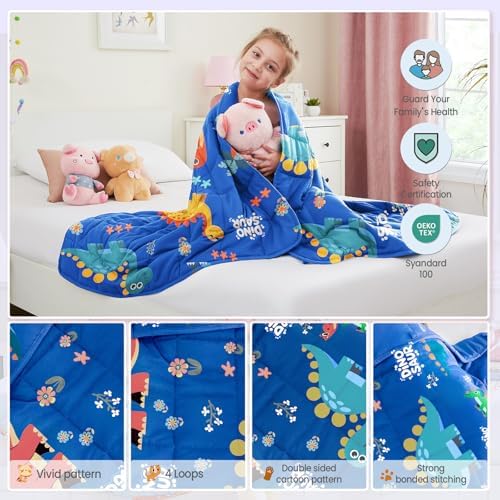 Coolsaur Weighted Blanket 5lbs Cool Small Heavy Throw Blanket Gifts 36"x48" - Image 7
