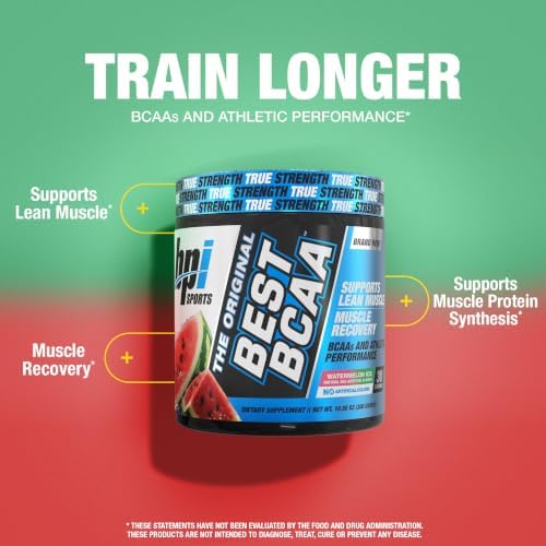 BPI Sports Best BCAA Powder – Hydration, Watermelon Ice, 30 Servings - Image 5
