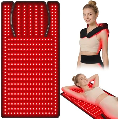 KingPavonini Red Light Therapy Mat for Body, 33"×17" Infrared Mat Wearable by KingPavonini
