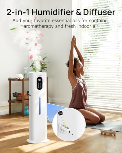 Humidifiers for Bedroom 500 sq ft,2.1Gal/8L Dual Mist Humidifier Large Room - Image 5