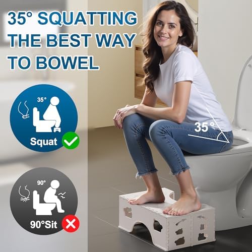 Foldable Squatting Potty for Travel, 7" Toilet Stool Squat Adult, Poop Step - Image 3