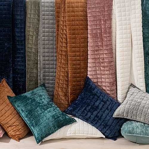 RECYCO Velvet Quilt Set, Oversized California King 118"x106", Caramel Gold - Image 6