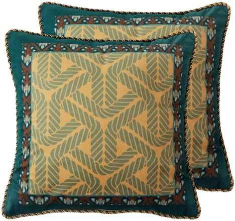 patdrea Designer Velvet Couch Throw Pillow Cover,Set of 2,18"x18"-NoahA by patdrea