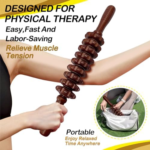 Wood Therapy Massage Roller Stick for Muscle Relief & Cellulite Reduction - Image 6
